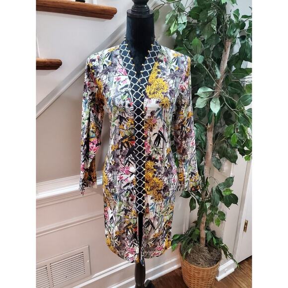 Sapphire Women's Multicolor Polyester V-Neck Long Sleeve Pullover Kurti Size M - Picture 1 of 10